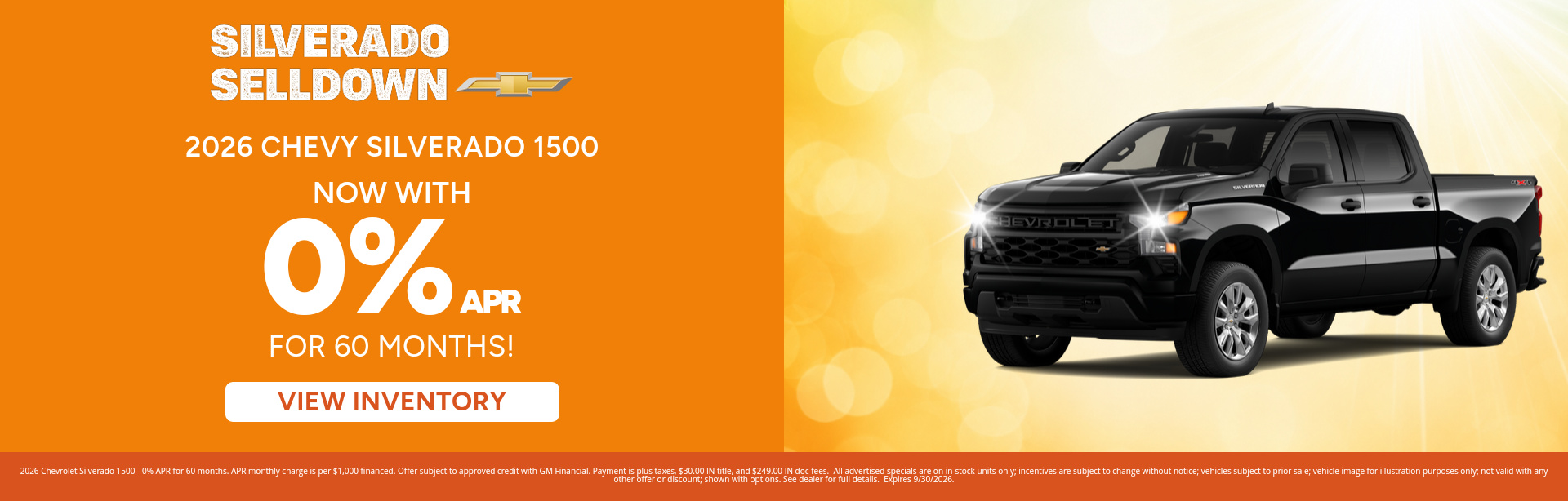 Best finance rates on a 2026 Chevrolet Silverado 1500 near Rochester, Indiana