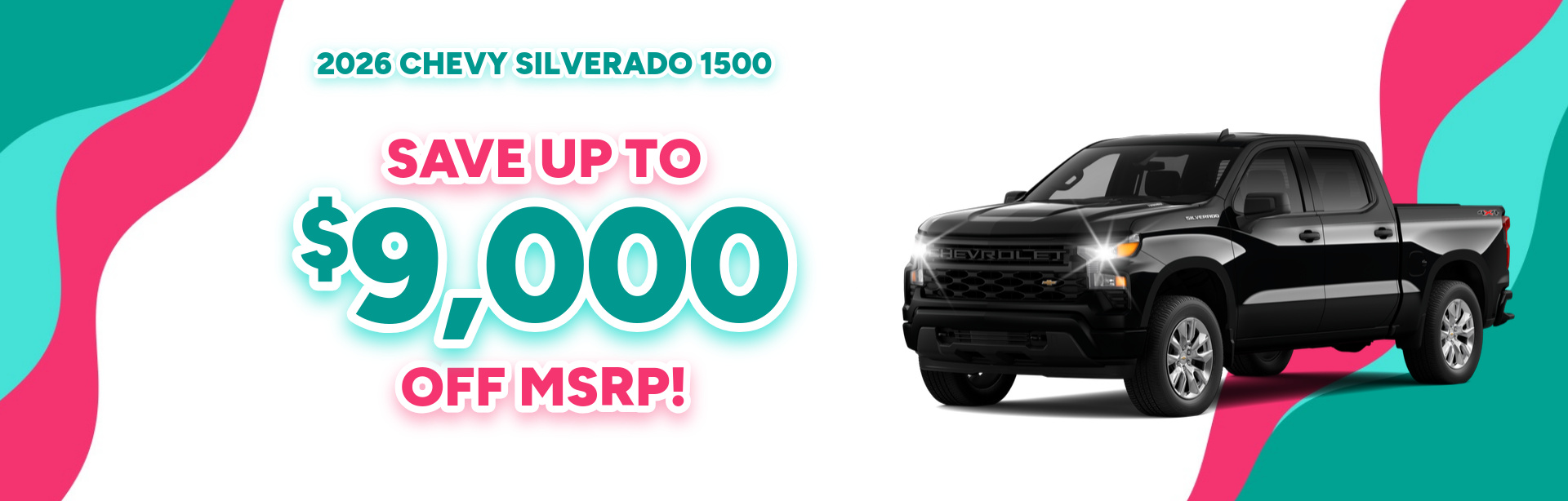 Rebate special on a 2026 Chevrolet Silverado 1500 near Logansport, Indiana