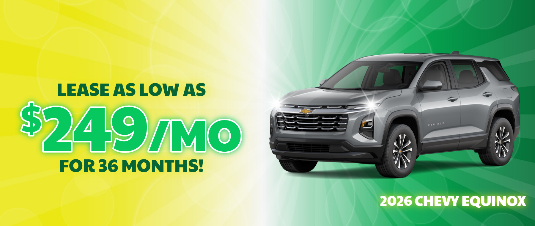 Best lease payments on a 2026 Chevrolet Equinox near Black Mountain, North Carolina
