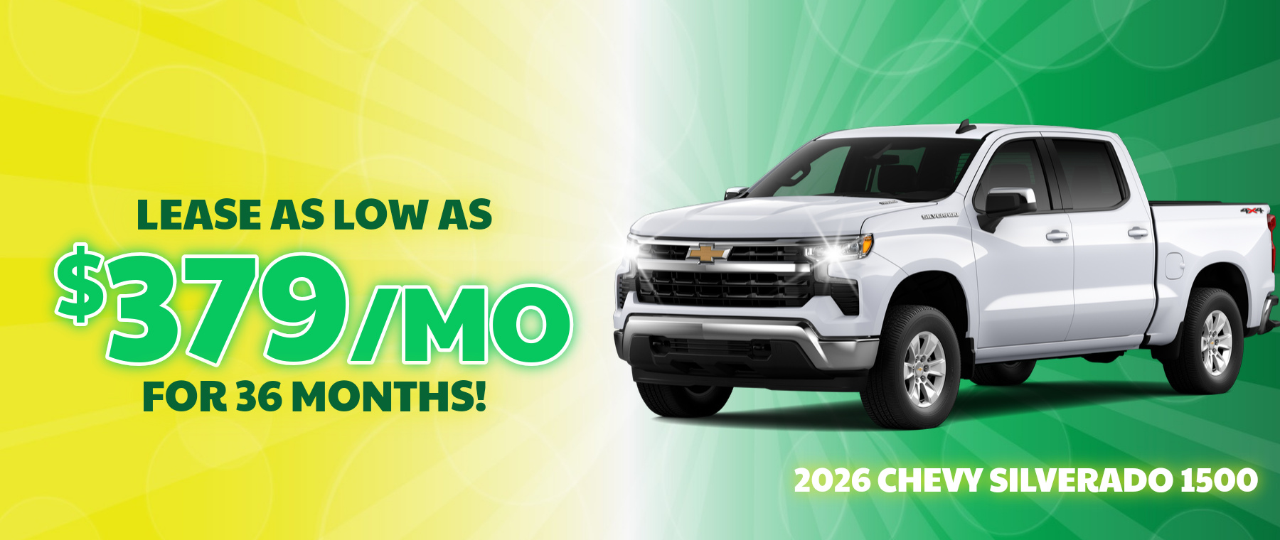 Best lease payments on a 2026 Chevrolet Silverado 1500 near Black Mountain, NC