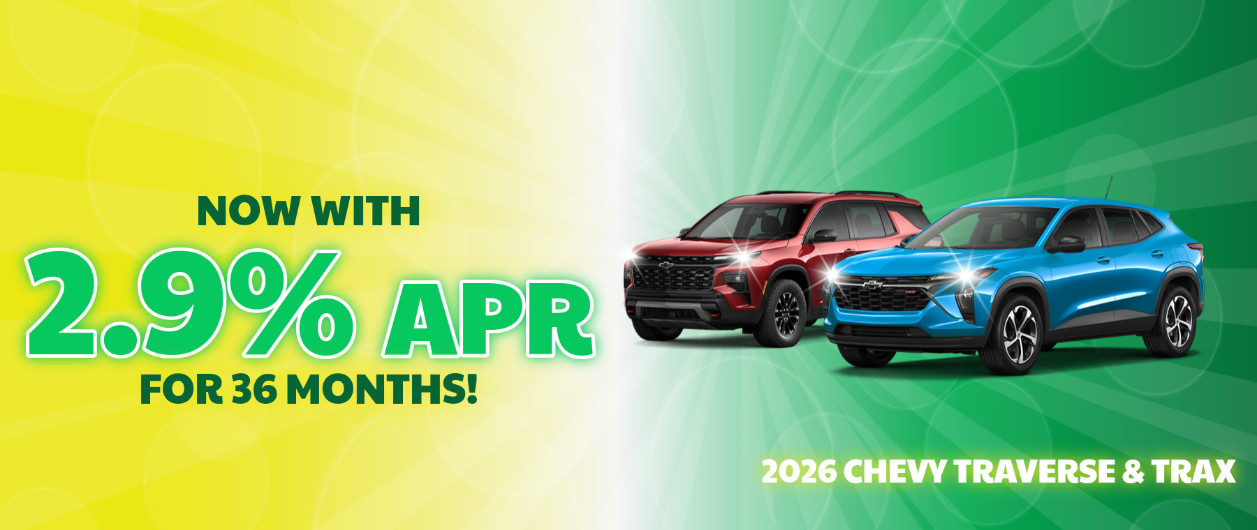 Best finance rates on a 2026 Chevrolet Traverse & Trax near Hendersonville, North Carolina