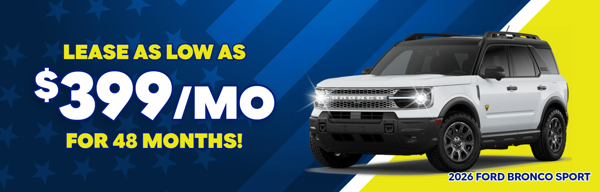 Best lease payments on a 2026 Ford Bronco Sport near Tipton, IN