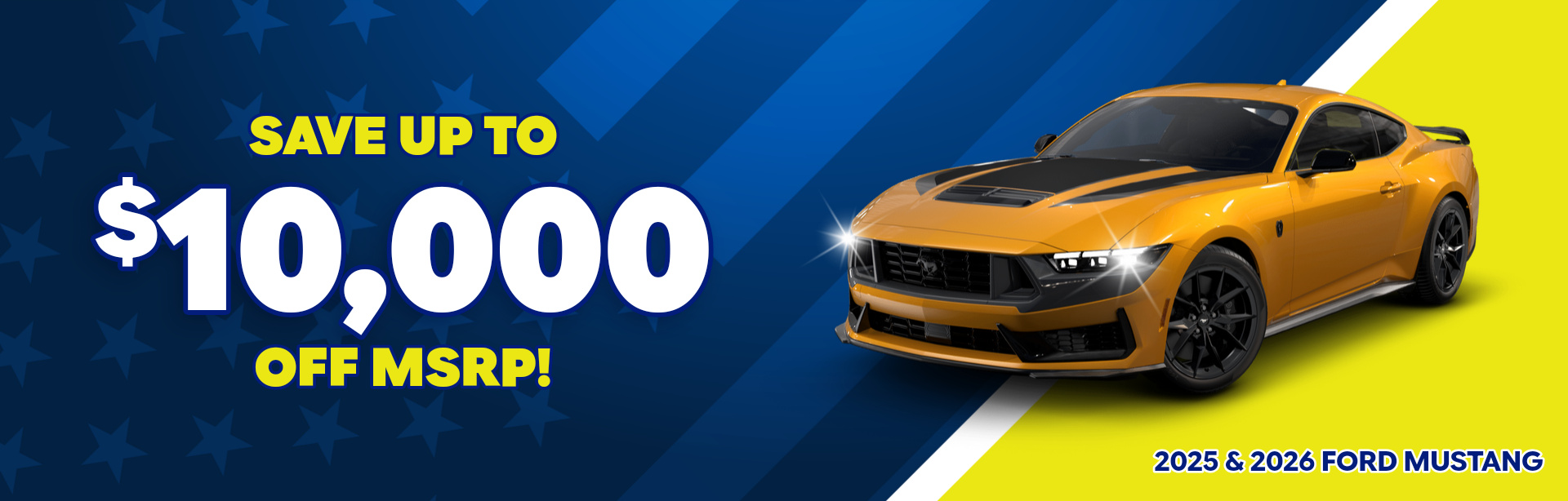 Rebate special on a 2025 & 2026 Ford Mustang near Tipton, Indiana