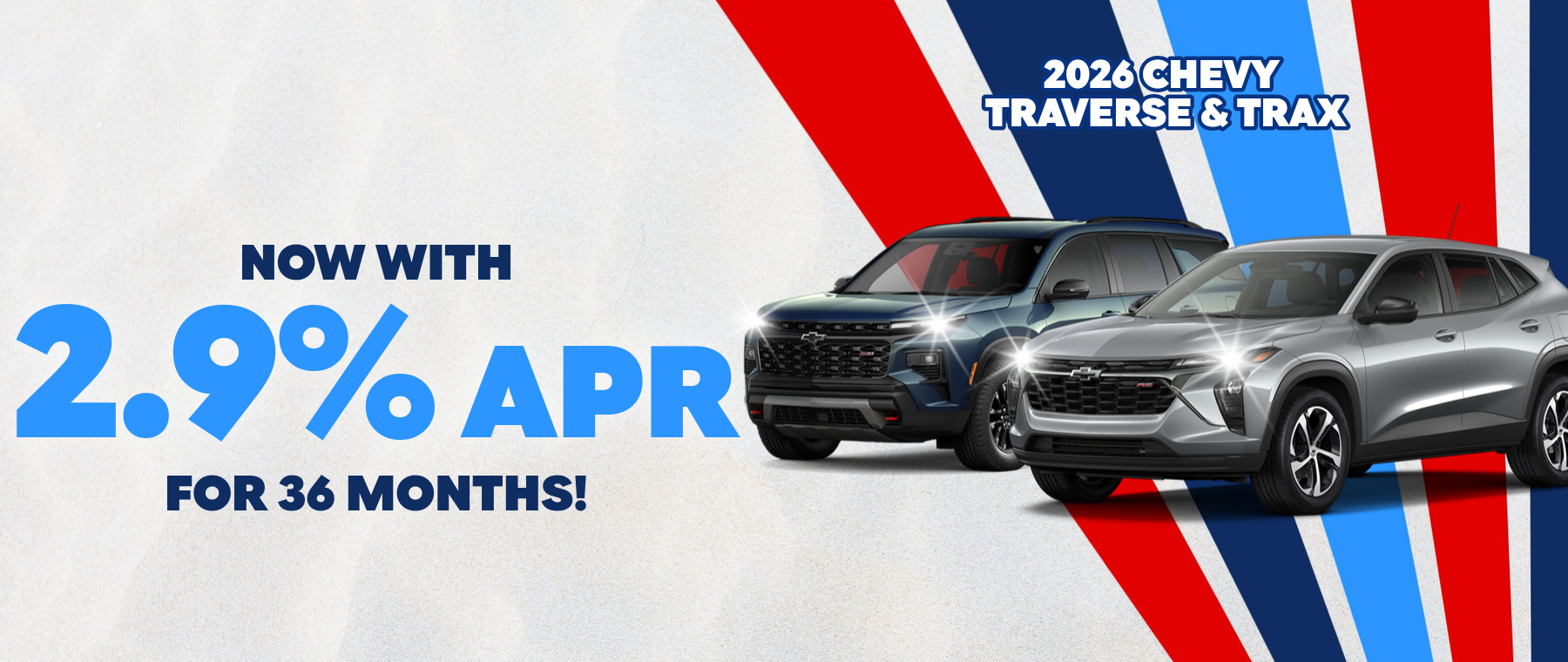 Best finance rates on a 2026 Chevrolet Traverse & Trax near Robstown, Texas