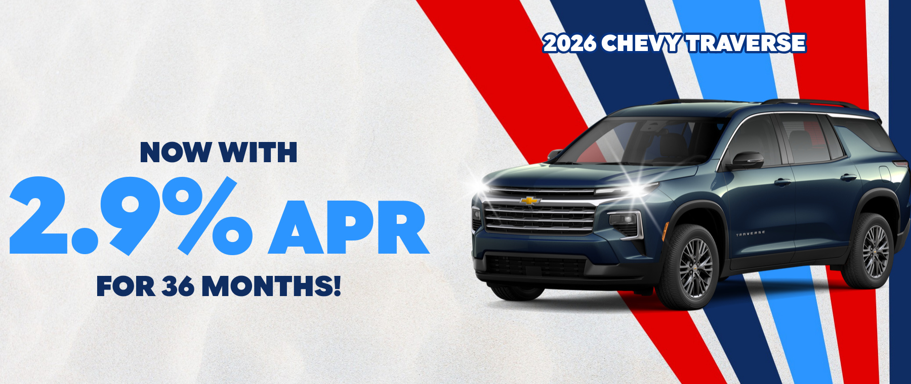 Best finance rates on a 2026 Chevrolet Traverse near Corpus Christi, Texas