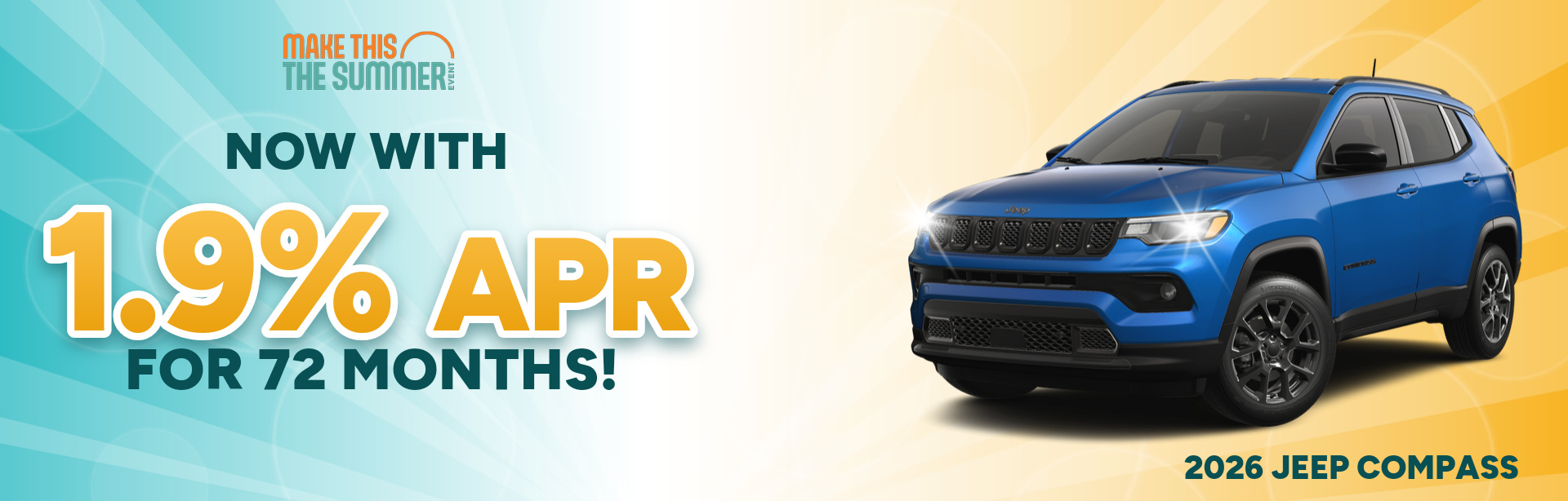 Best finance rates on a 2026 Jeep Compass near Greencastle, IN