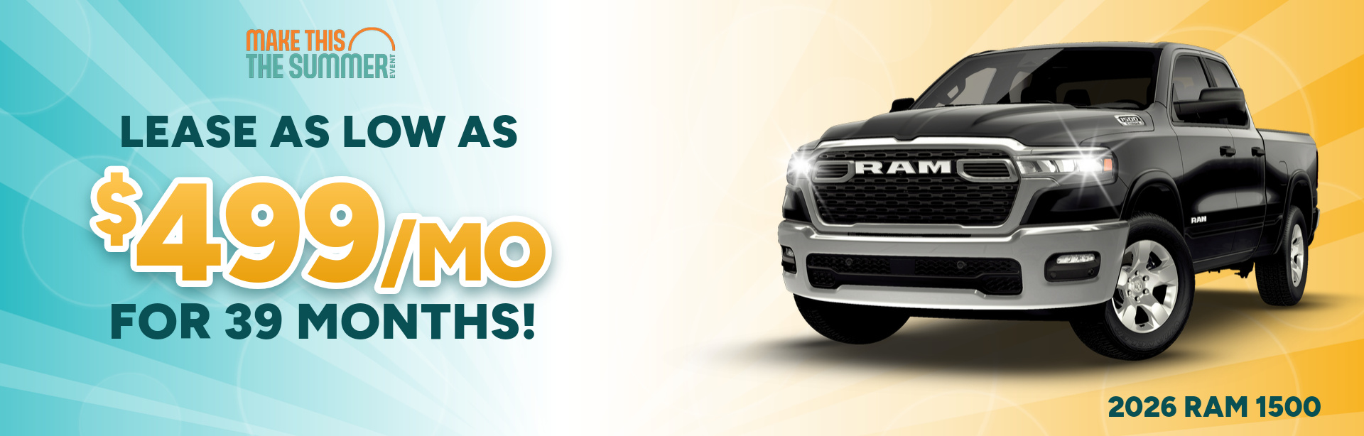 Best lease payments on a 2026 RAM 1500 near Brownsburg, Indiana