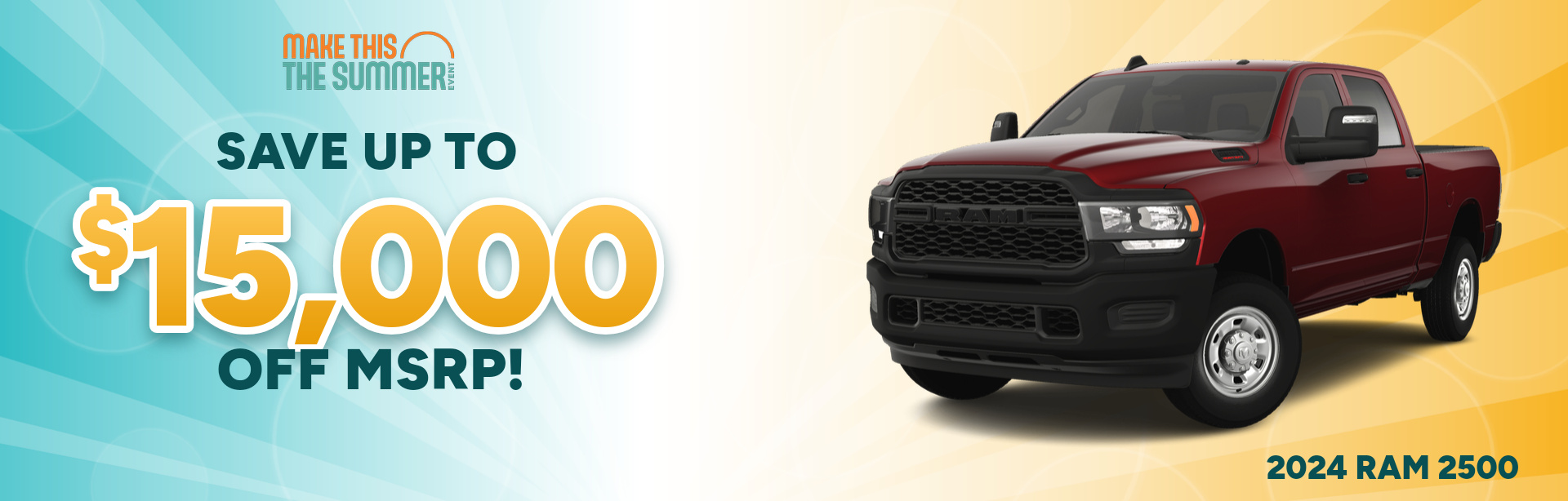Rebate special on a 2024 RAM 2500 near Brownsburg, IN