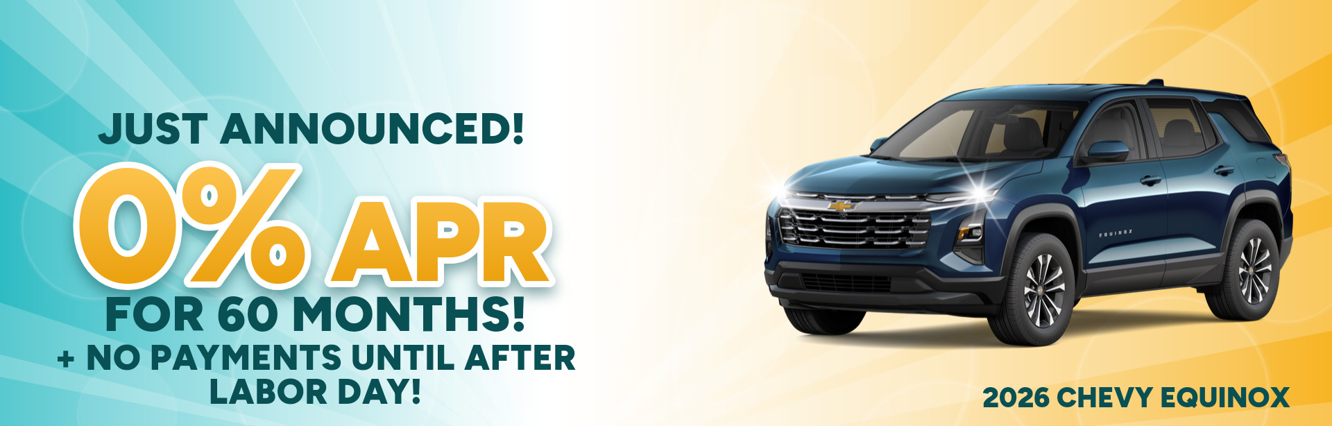 Best finance rates on a 2026 Chevrolet Equinox near Brazil, IN