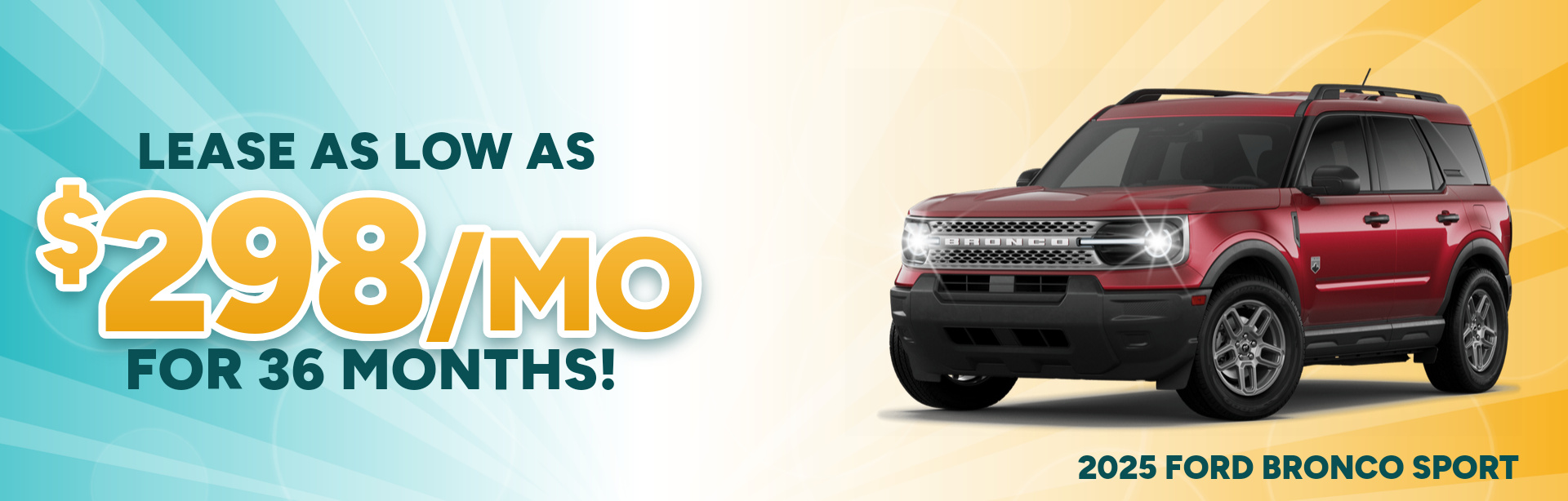 Best lease payments on a 2025 Ford Bronco Sport near Sullivan, Indiana
