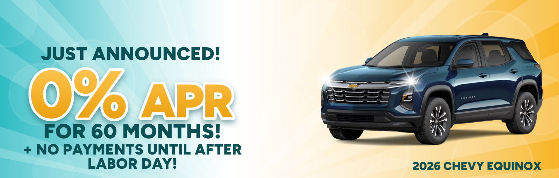 Best finance rates on a 2026 Chevrolet Equinox near Danville, IN