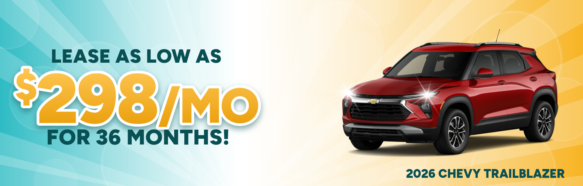 Best lease payments on a 2026 Chevrolet Trailblazer near Avon, IN