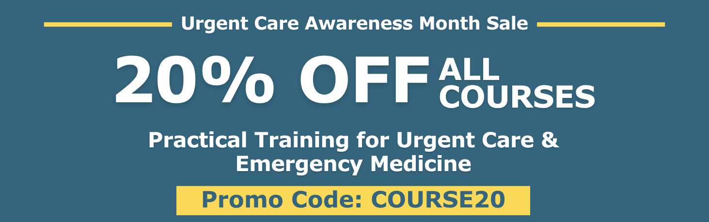 Urgent Care Awareness Month Sale