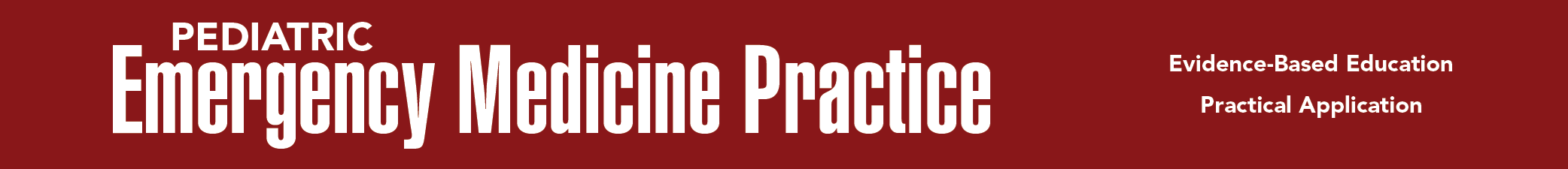 Pediatric Emergency Medicine Practice
