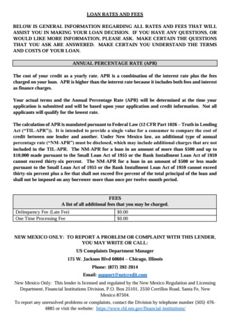 New Mexico loan rate and fee disclosure