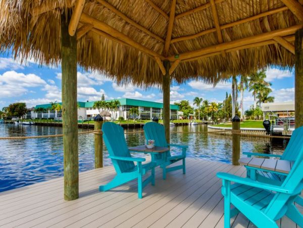 Canal-Front Vacation Home with Pool and Boat Dock 8 Guests