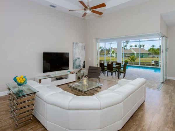 Canal-Front Vacation Home with Pool and Boat Dock 8 Guests