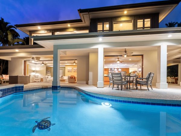 Tropical Luxury Retreat in Kailua Kona: Spacious 4-Bedroom Home with Pool & Stunning Views