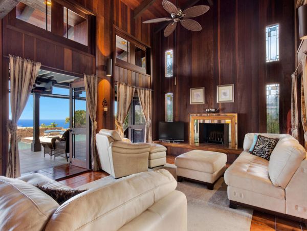 Kona Hawaiian Home with panoramic ocean view