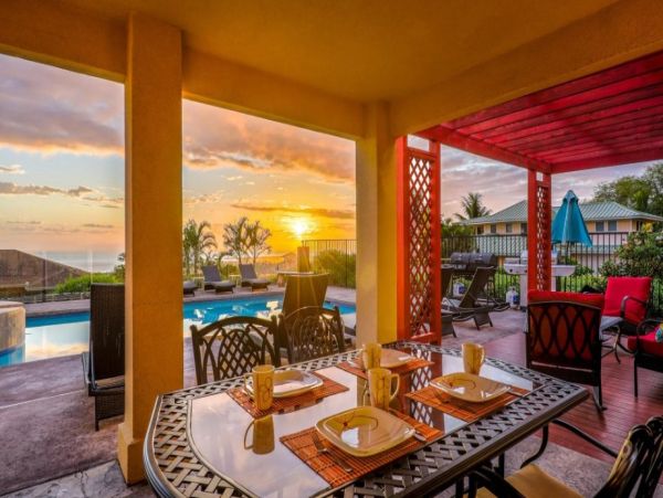 Big Island Vacation Rental Kona - Luxury Home with Pool, Rooftop Deck & Ocean Views