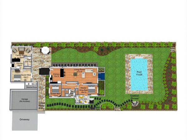 Kailua Three Bedroom Three Bath Pool Home