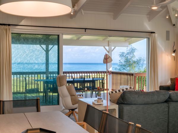 Rare Ocean Side Escape On Kauais Iconic North Shore Rent As Three Bedroom Or Five Bedroom !