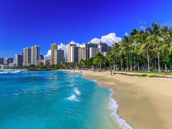 Ocean Views Vacation Penthouse in Honolulu Three Bedroom