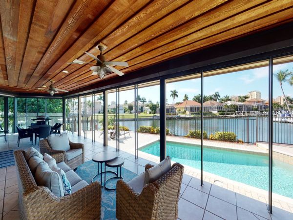 Marco Island Canal front Four Bedroom Vacation Rental Home