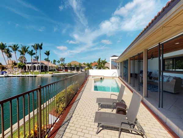 Marco Island Canal front Four Bedroom Vacation Rental Home