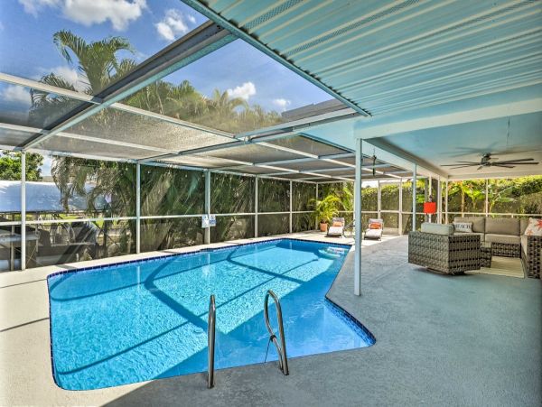 Canal-Front Vacation Home w/Pool & Boat Dock in Fort Myers