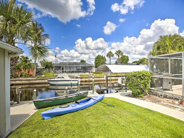 Canal-Front Vacation Home w/Pool & Boat Dock in Fort Myers