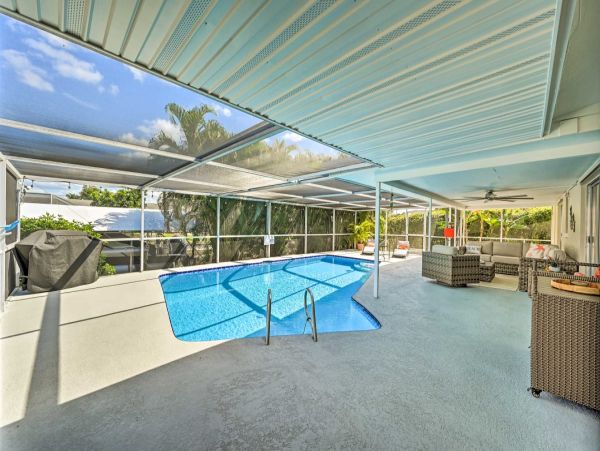 Canal-Front Vacation Home w/Pool & Boat Dock in Fort Myers