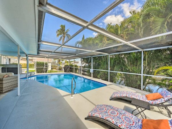 Canal-Front Vacation Home w/Pool & Boat Dock in Fort Myers