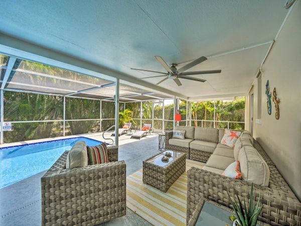 Canal-Front Vacation Home w/Pool & Boat Dock in Fort Myers