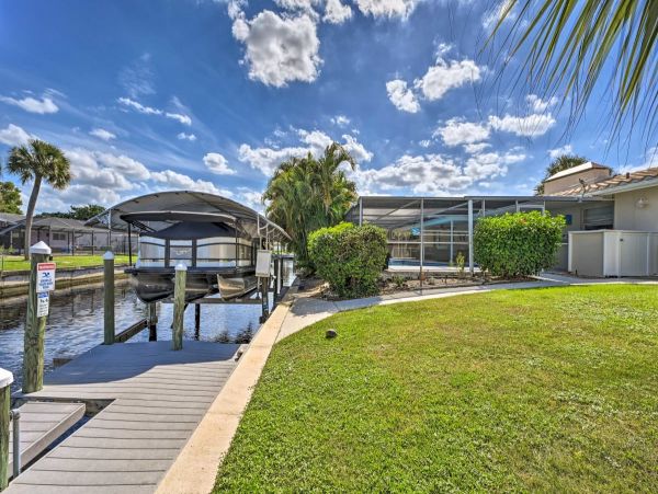 Canal-Front Vacation Home w/Pool & Boat Dock in Fort Myers