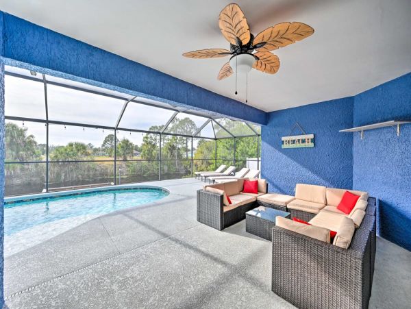 Cape Coral Vacation Home with Private Caged Pool