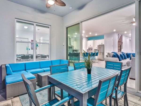 Posh Nine Bedroom Vacation Pool Home in Kissimmee Sleeps 20