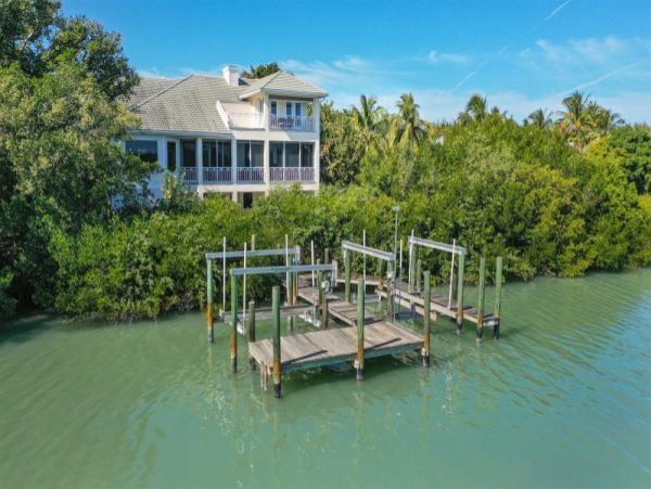 Captiva Five Bedroom Vacation Home with Pool and Boat Dock