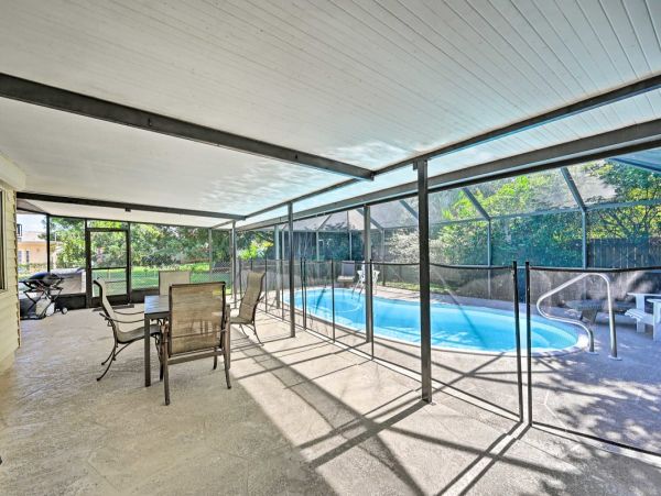 Walk to Beach Naples Vacation Home with Pool