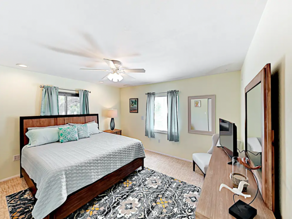 Indian Rocks FL Colorful Beach Home with Canal Front Pool