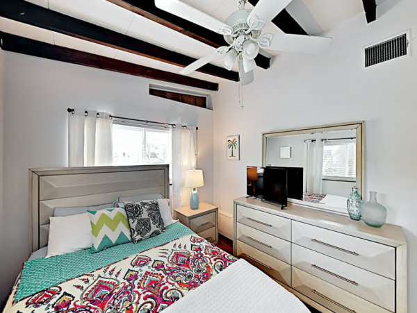 Indian Rocks FL Colorful Beach Home with Canal Front Pool