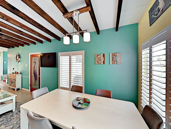 Indian Rocks FL Colorful Beach Home with Canal Front Pool
