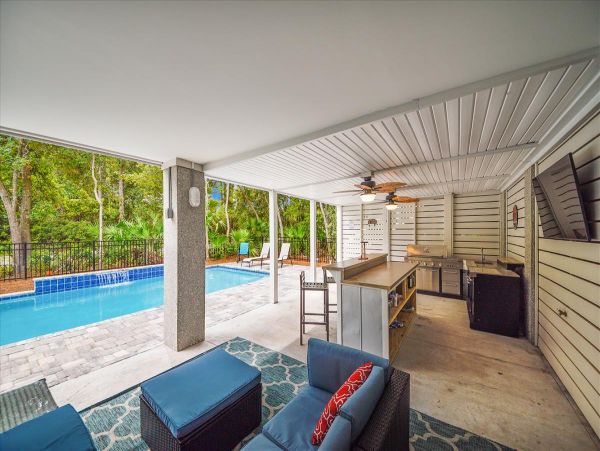 Hilton Head 5 Bedroom Home with Heated Salt Water Pool