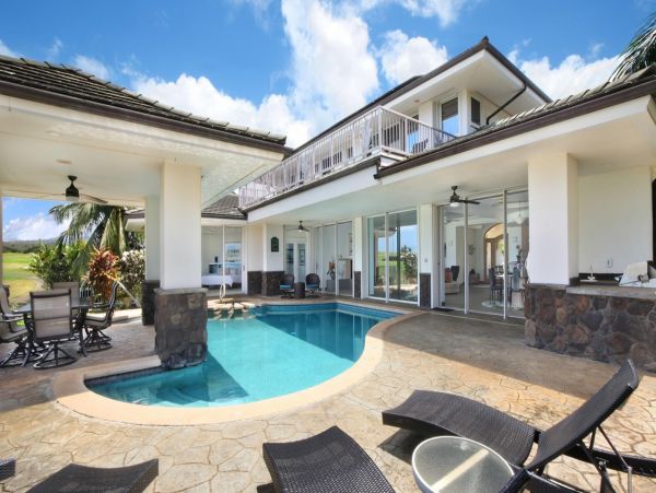 Three Bedroom Golf Course View Vacation Home in Koloa