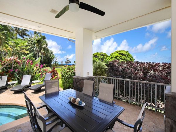 Three Bedroom Golf Course View Vacation Home in Koloa
