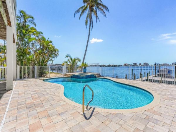 Fort Myers Beach 6-Bed Waterfront Home with Pool & Dock