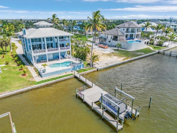 Fort Myers Beach 6-Bed Waterfront Home with Pool & Dock