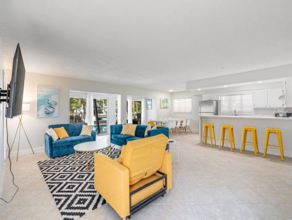 Waterfront 7 Bedroom Vacation Duplex in Fort Lauderdale