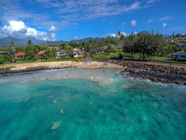 Koloa Vacation Rental Steps from Poipu Beach and Brennecke’s