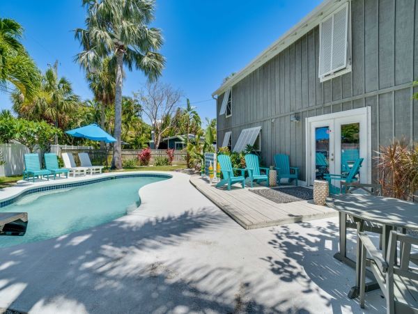 Holmes Beach Vacation Rental with Heated Pool Four Bedrooms